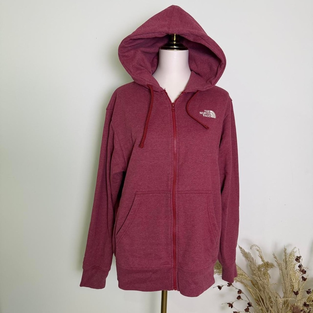 The North Face Unisex Maroon / Burgundy Full Zip Hoodie